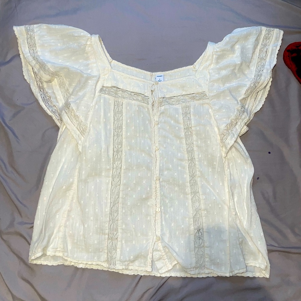 Cream blouse